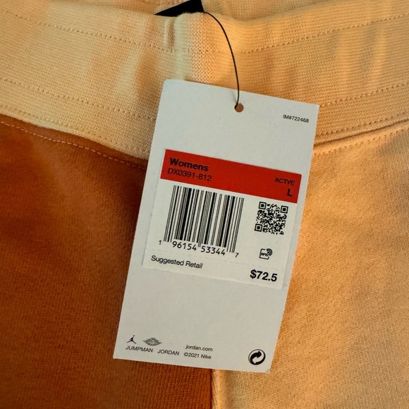 Women's Jordan Fleece Shorts DX0391-812 - Picture 6 of 10